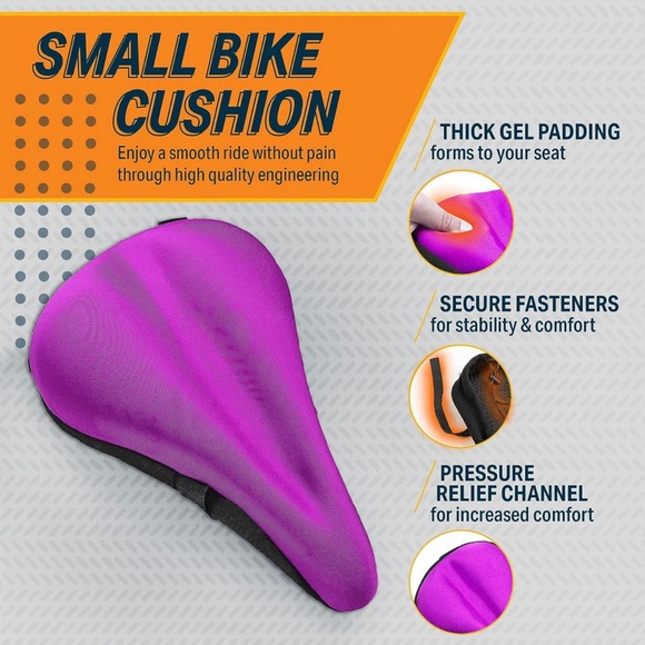 Bikeroo Bike Seat Cushion - Padded Gel Bike Seat Cover, Compatible with Peloton - Picture 2 of 5